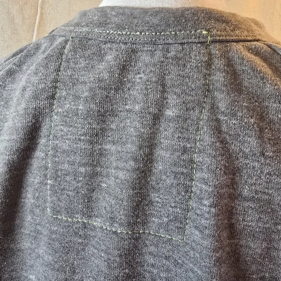 Aviator Nation Gray Sweater with Blue Lightning Bolt - Picture 4 of 8